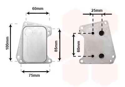 Ölkühler, Motoröl VAN WEZEL 37013720 Bild Ölkühler, Motoröl VAN WEZEL 37013720