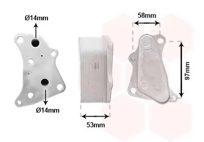Ölkühler, Motoröl VAN WEZEL 37013731