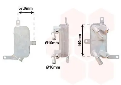 Ölkühler, Automatikgetriebe VAN WEZEL 37013734 Bild Ölkühler, Automatikgetriebe VAN WEZEL 37013734