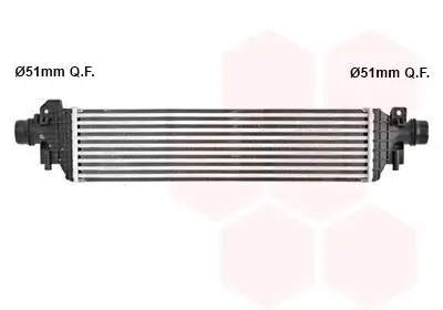 Ladeluftkühler VAN WEZEL 37014701