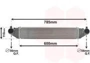 Ladeluftkühler VAN WEZEL 37014702