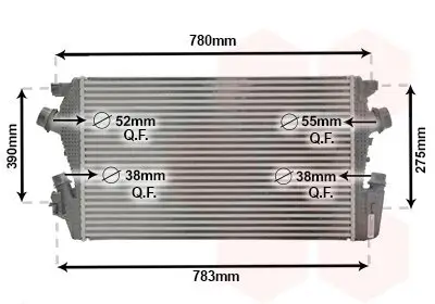 Ladeluftkühler VAN WEZEL 37014706 Bild Ladeluftkühler VAN WEZEL 37014706