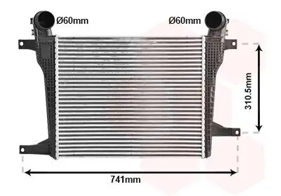 Ladeluftkühler VAN WEZEL 37014708 Bild Ladeluftkühler VAN WEZEL 37014708