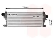 Ladeluftkühler VAN WEZEL 37014714