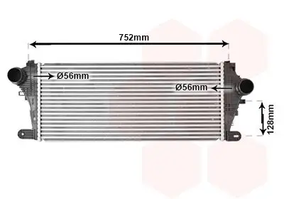 Ladeluftkühler VAN WEZEL 37014714 Bild Ladeluftkühler VAN WEZEL 37014714