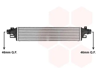 Ladeluftkühler VAN WEZEL 37014719
