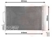 Kondensator, Klimaanlage VAN WEZEL 37015703