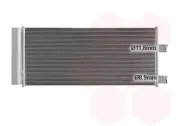 Kondensator, Klimaanlage VAN WEZEL 37015708