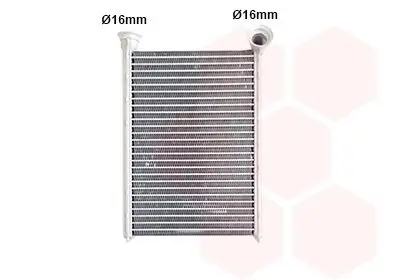 Wärmetauscher, Innenraumheizung VAN WEZEL 37016705 Bild Wärmetauscher, Innenraumheizung VAN WEZEL 37016705