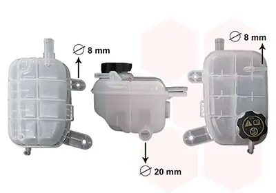 Ausgleichsbehälter, Kühlmittel VAN WEZEL 3701E004