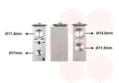 Expansionsventil, Klimaanlage VAN WEZEL 40001355 Bild Expansionsventil, Klimaanlage VAN WEZEL 40001355