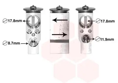 Expansionsventil, Klimaanlage VAN WEZEL 40001367 Bild Expansionsventil, Klimaanlage VAN WEZEL 40001367