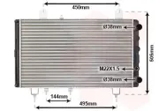 Kühler, Motorkühlung VAN WEZEL 40002081