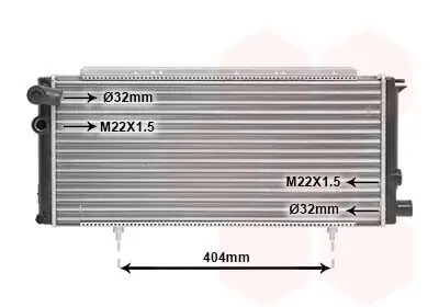 Kühler, Motorkühlung VAN WEZEL 40002085