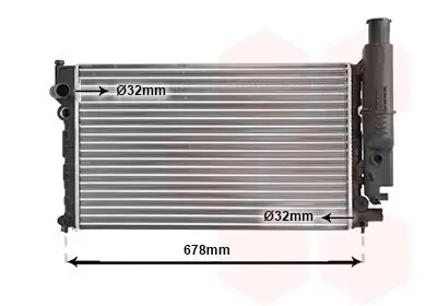 Kühler, Motorkühlung VAN WEZEL 40002097