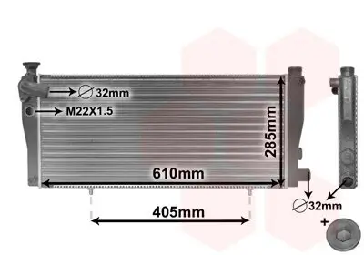 Kühler, Motorkühlung VAN WEZEL 40002099