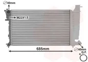 Kühler, Motorkühlung VAN WEZEL 40002137