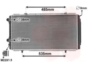 Kühler, Motorkühlung VAN WEZEL 40002146