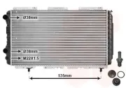 Kühler, Motorkühlung VAN WEZEL 40002147