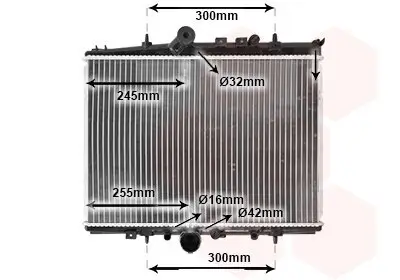 Kühler, Motorkühlung VAN WEZEL 40002217 Bild Kühler, Motorkühlung VAN WEZEL 40002217