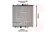 Kühler, Motorkühlung VAN WEZEL 40002224