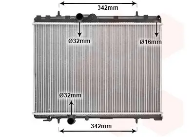 Kühler, Motorkühlung VAN WEZEL 40002265 Bild Kühler, Motorkühlung VAN WEZEL 40002265