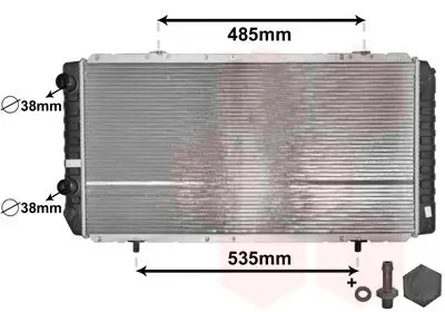 Kühler, Motorkühlung VAN WEZEL 40002268 Bild Kühler, Motorkühlung VAN WEZEL 40002268