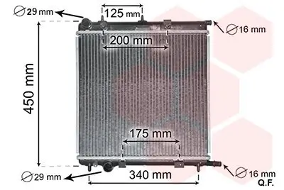 Kühler, Motorkühlung VAN WEZEL 40002289