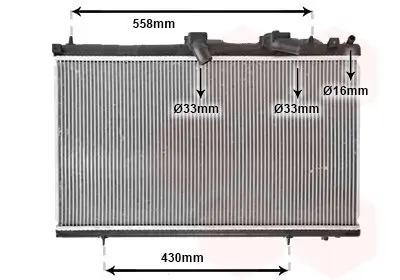 Kühler, Motorkühlung VAN WEZEL 40002296 Bild Kühler, Motorkühlung VAN WEZEL 40002296