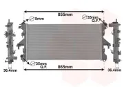 Kühler, Motorkühlung VAN WEZEL 40002304