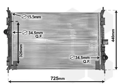 Kühler, Motorkühlung VAN WEZEL 40002386