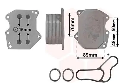Ölkühler, Motoröl VAN WEZEL 40003400 Bild Ölkühler, Motoröl VAN WEZEL 40003400