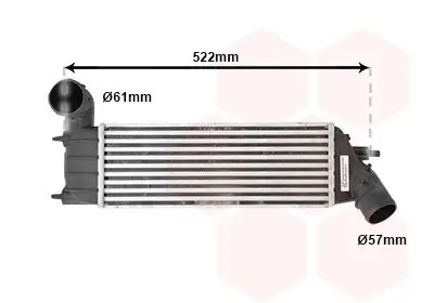 Ladeluftkühler VAN WEZEL 40004261 Bild Ladeluftkühler VAN WEZEL 40004261