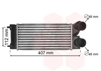 Ladeluftkühler VAN WEZEL 40004332 Bild Ladeluftkühler VAN WEZEL 40004332