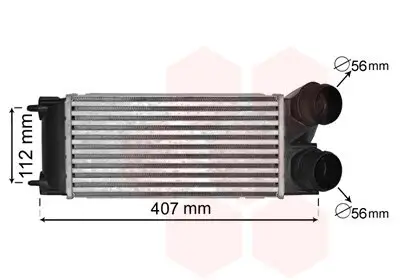 Ladeluftkühler VAN WEZEL 40004334 Bild Ladeluftkühler VAN WEZEL 40004334