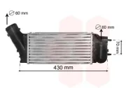 Ladeluftkühler VAN WEZEL 40004335