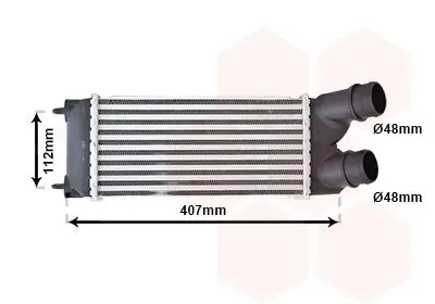 Ladeluftkühler VAN WEZEL 40004337