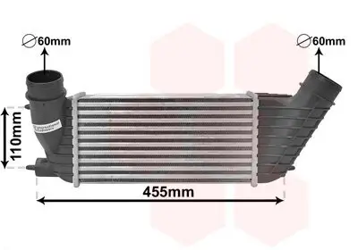 Ladeluftkühler VAN WEZEL 40004347 Bild Ladeluftkühler VAN WEZEL 40004347