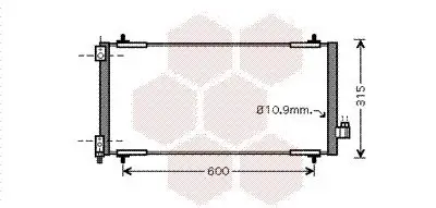 Kondensator, Klimaanlage VAN WEZEL 40005301 Bild Kondensator, Klimaanlage VAN WEZEL 40005301