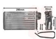 Wärmetauscher, Innenraumheizung VAN WEZEL 40006100