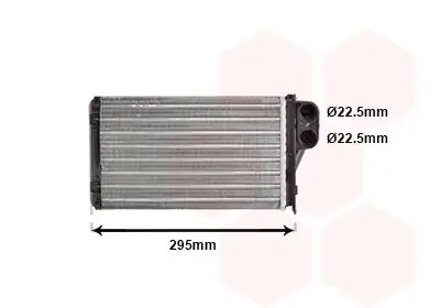 Wärmetauscher, Innenraumheizung VAN WEZEL 40006240 Bild Wärmetauscher, Innenraumheizung VAN WEZEL 40006240