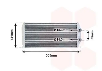 Wärmetauscher, Innenraumheizung VAN WEZEL 40006312