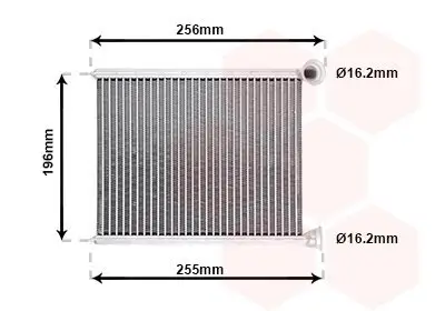 Wärmetauscher, Innenraumheizung VAN WEZEL 40006366 Bild Wärmetauscher, Innenraumheizung VAN WEZEL 40006366