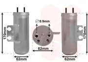 Trockner, Klimaanlage VAN WEZEL 4000D020