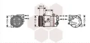 Kompressor, Klimaanlage 12 V VAN WEZEL 4000K326