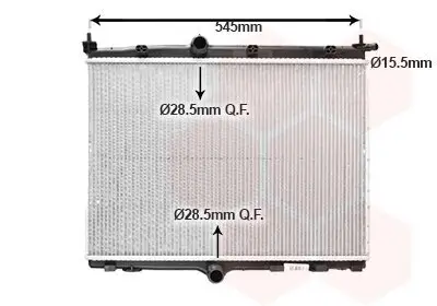 Kühler, Motorkühlung VAN WEZEL 40012703