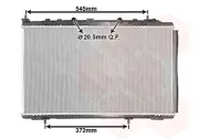 Kühler, Motorkühlung VAN WEZEL 40012704