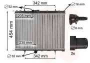Kühler, Motorkühlung VAN WEZEL 40012709