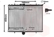 Kühler, Motorkühlung VAN WEZEL 40012710