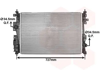 Kühler, Motorkühlung VAN WEZEL 40012711